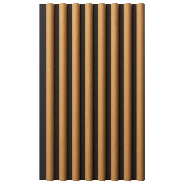 Ekena Millwork AcoustixPro Noise Cancelling Half Round Small Slat Wall Panel SWA0625X0500HRHM - main